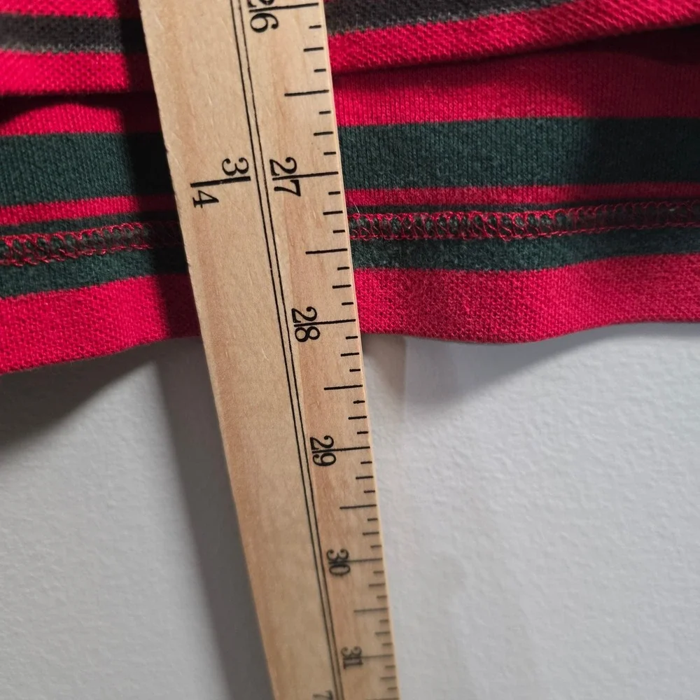 Polo Ralph Lauren Men's XL Striped Polo Shirt Red Green Casual Top‎